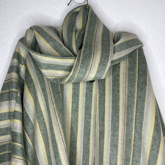 NWT SIMKHAI Cypress Stripe Sam Wool Fringe Poncho One-Size - Picture 4 of 14